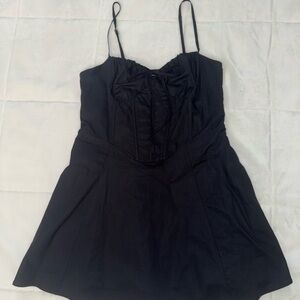Forever 21 Black Mini Corset Dress